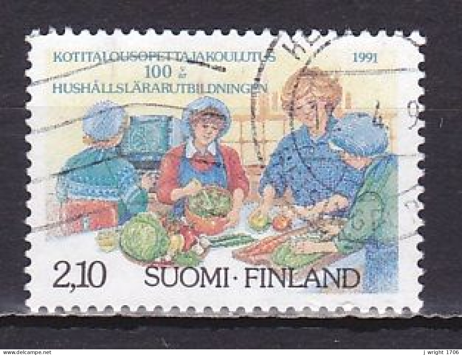 Finland, 1991, Home Economics Teacher Education Centenary, 2.10mk, USED - Oblitérés