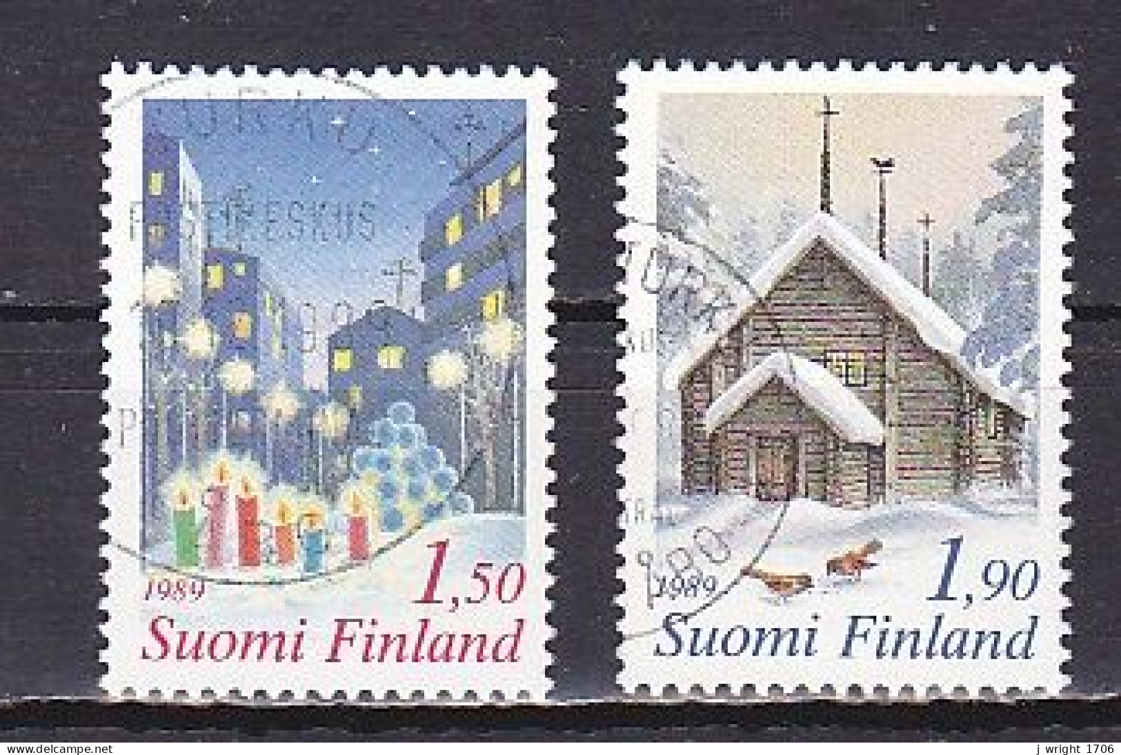 Finland, 1989, Christmas, Set, USED - Oblitérés