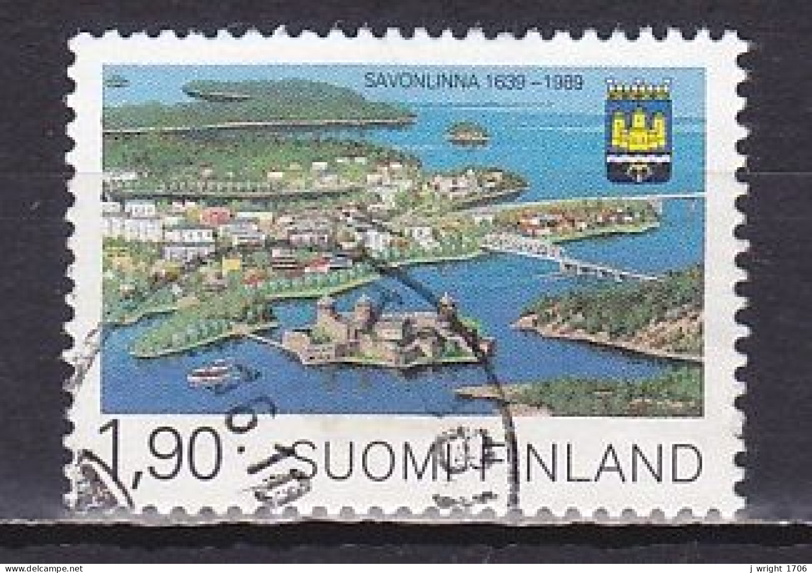 Finland, 1989, Savonlinna/Nyslott 350th Anniv, 1.90mk, USED - Used Stamps