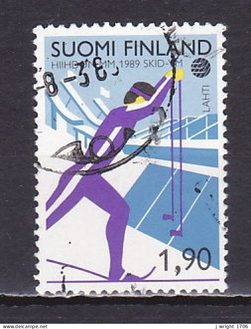 Finland, 1989, World Skiing Championships, 1.90mk, USED - Oblitérés