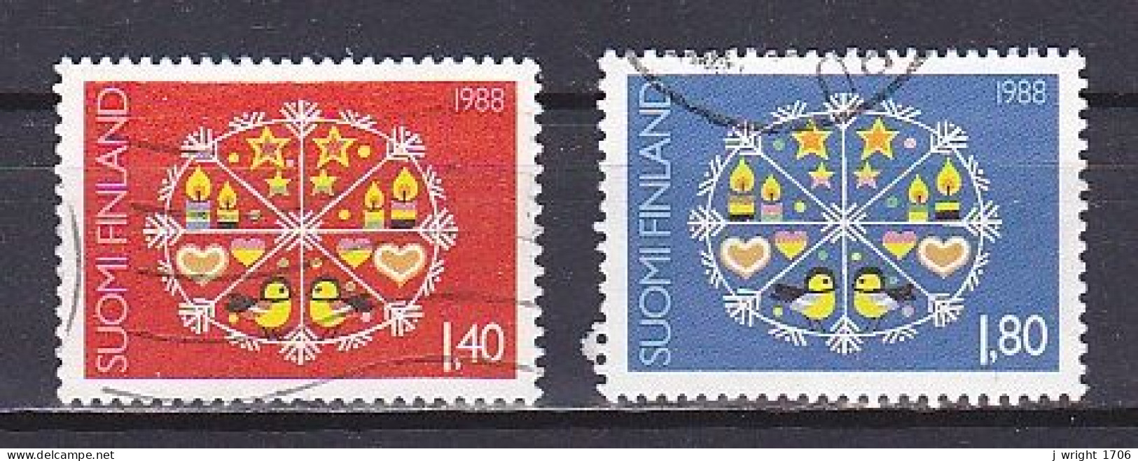 Finland, 1988, Christmas, Set, USED - Gebruikt