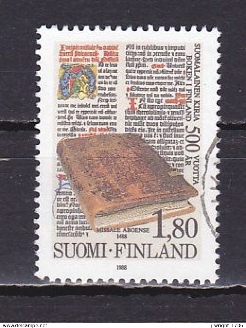 Finland, 1988, First Finnish Printed Book 500th Anniv, 1.80mk, USED - Gebruikt