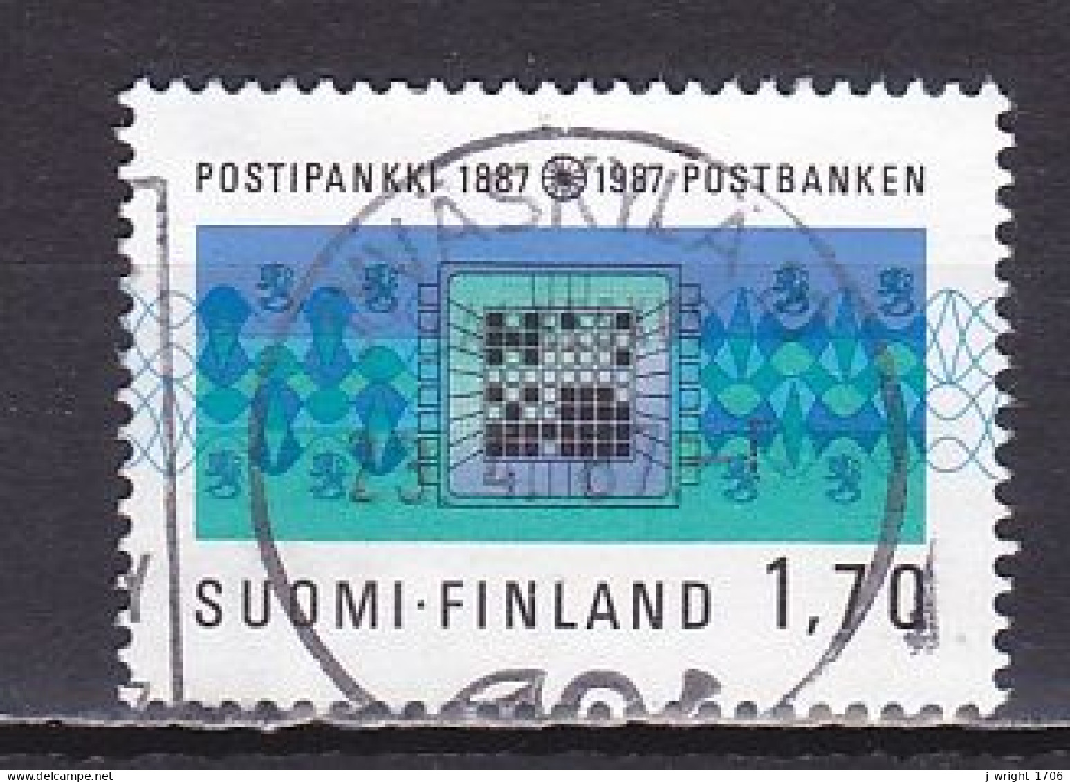 Finland, 1987, Postal Savings Bank Centenary, 1.70mk, USED - Usati