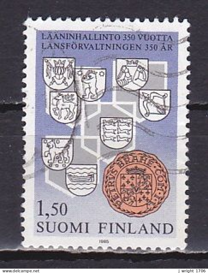 Finland, 1985, Provincial Administration 350th Anniv, 1.50mk, USED - Oblitérés