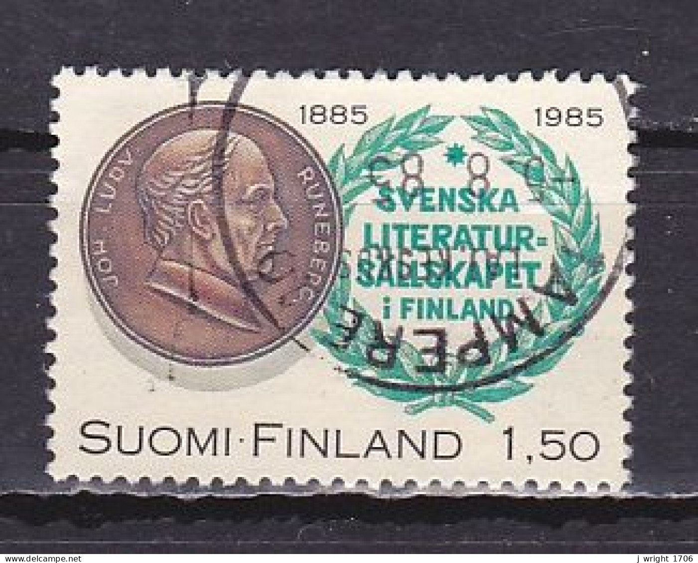 Finland, 1985, Swedish Literature Society In Finland Centenary, 1.50mk, USED - Oblitérés