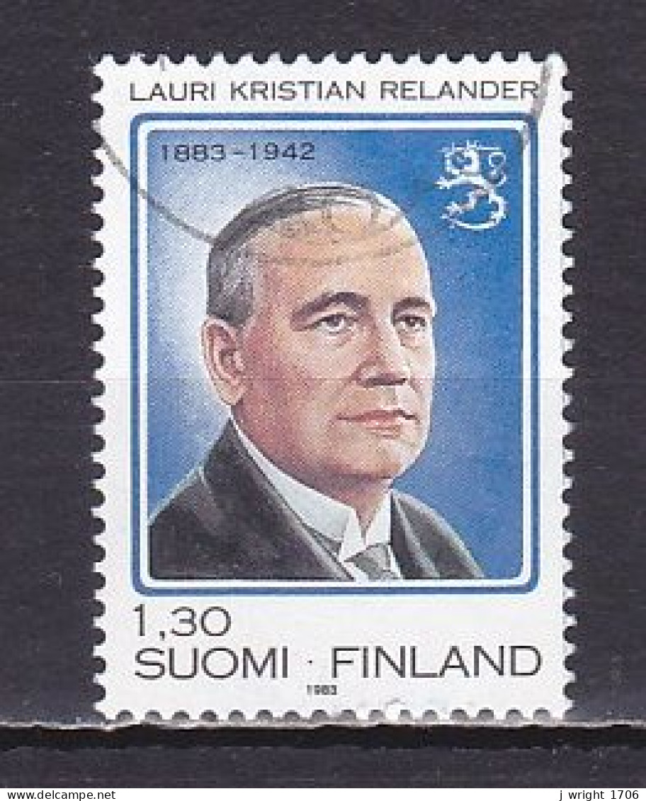 Finland, 1983, Lauri Kristian Relander, 1.30mk. USED - Usados