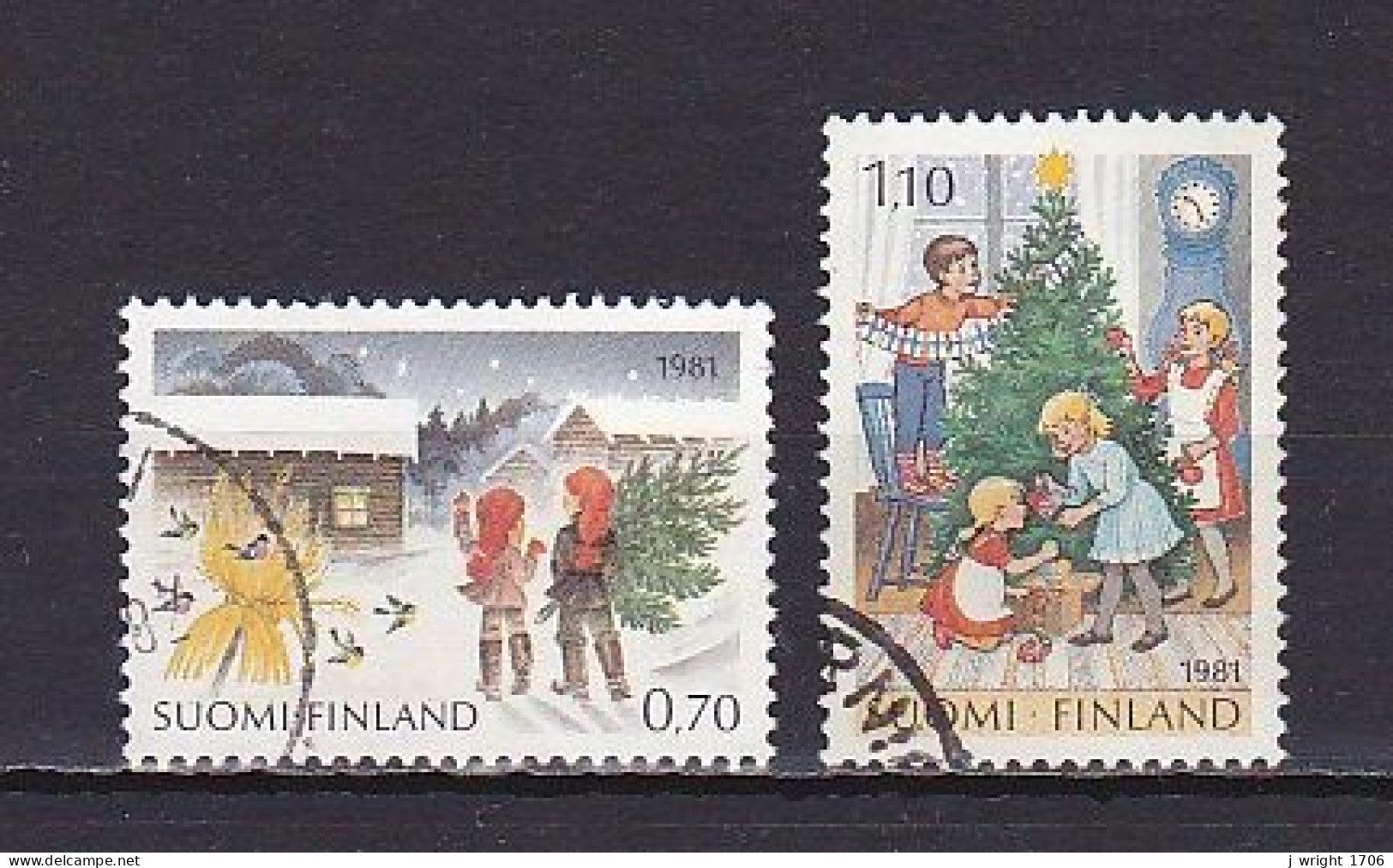 Finland, 1981, Christmas, Set, USED - Usados