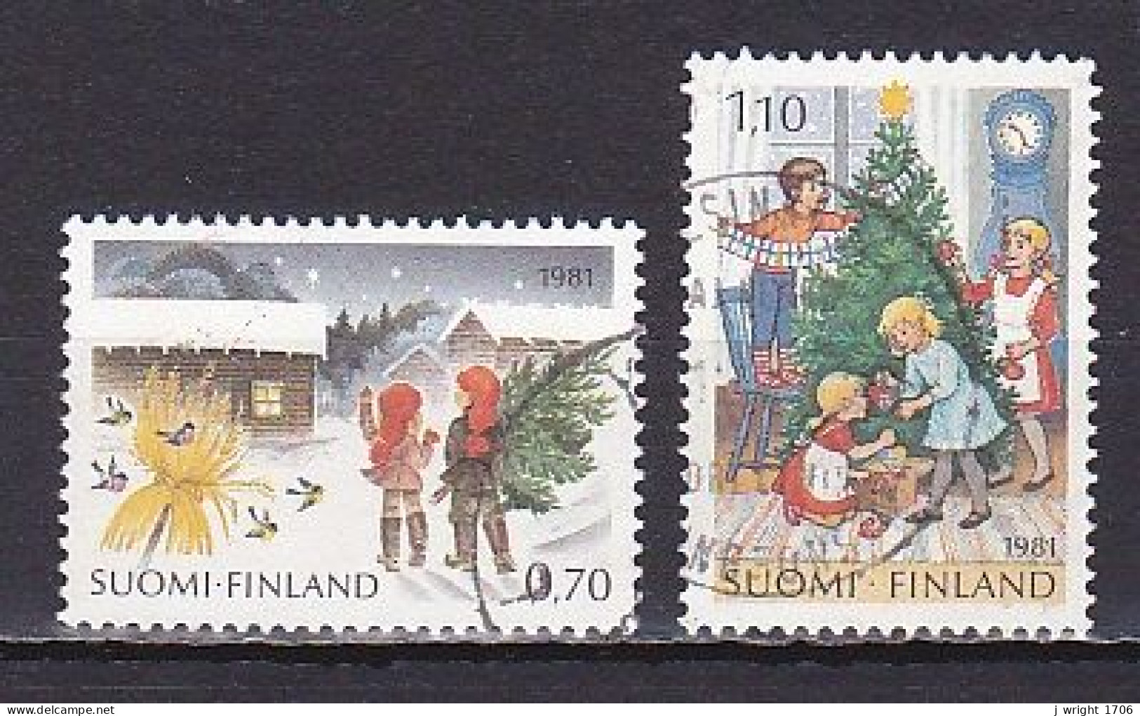 Finland, 1981, Christmas, Set, USED - Used Stamps