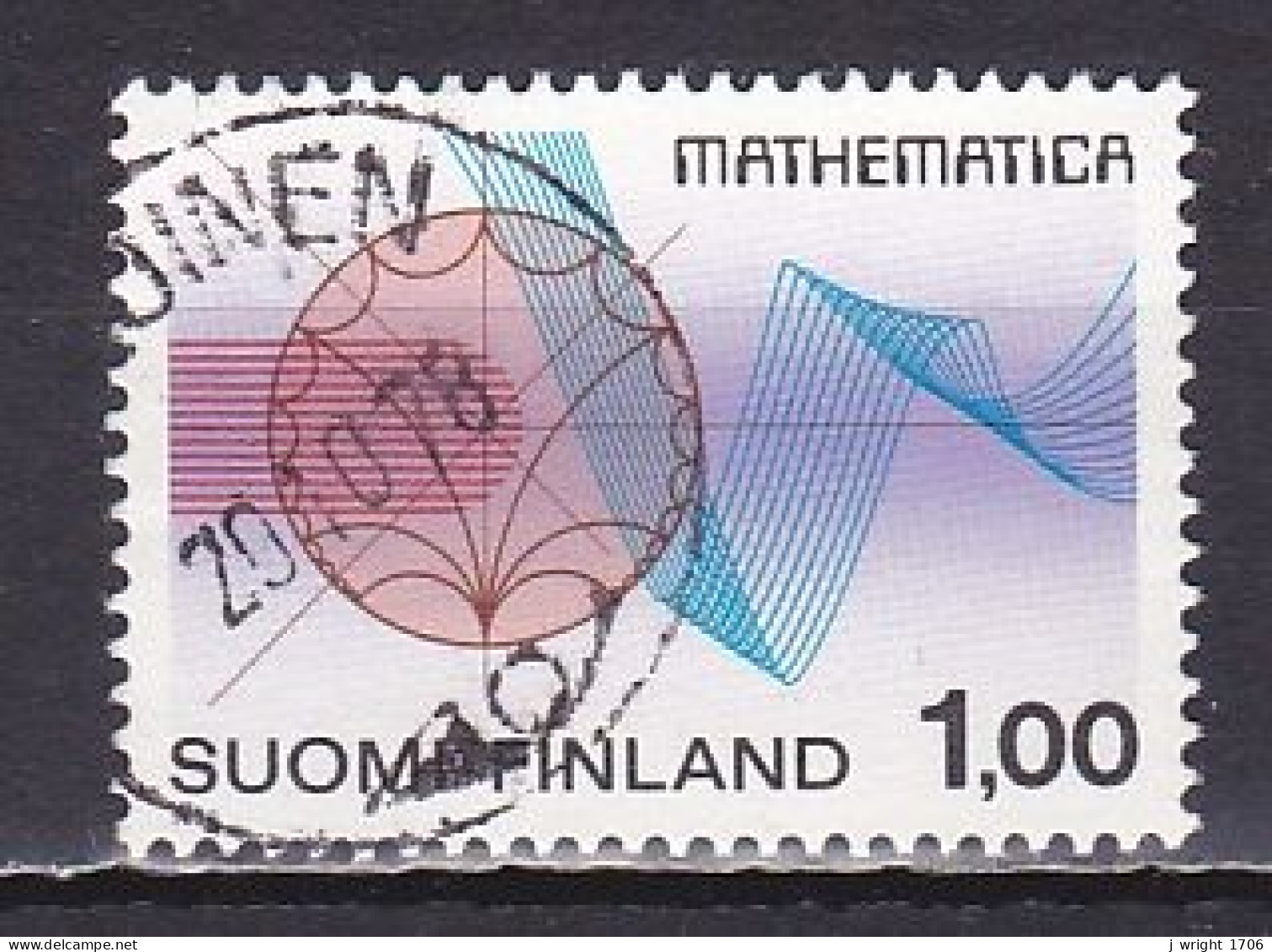 Finland, 1978, Mathematicians Cong, 1.00mk, USED - Used Stamps