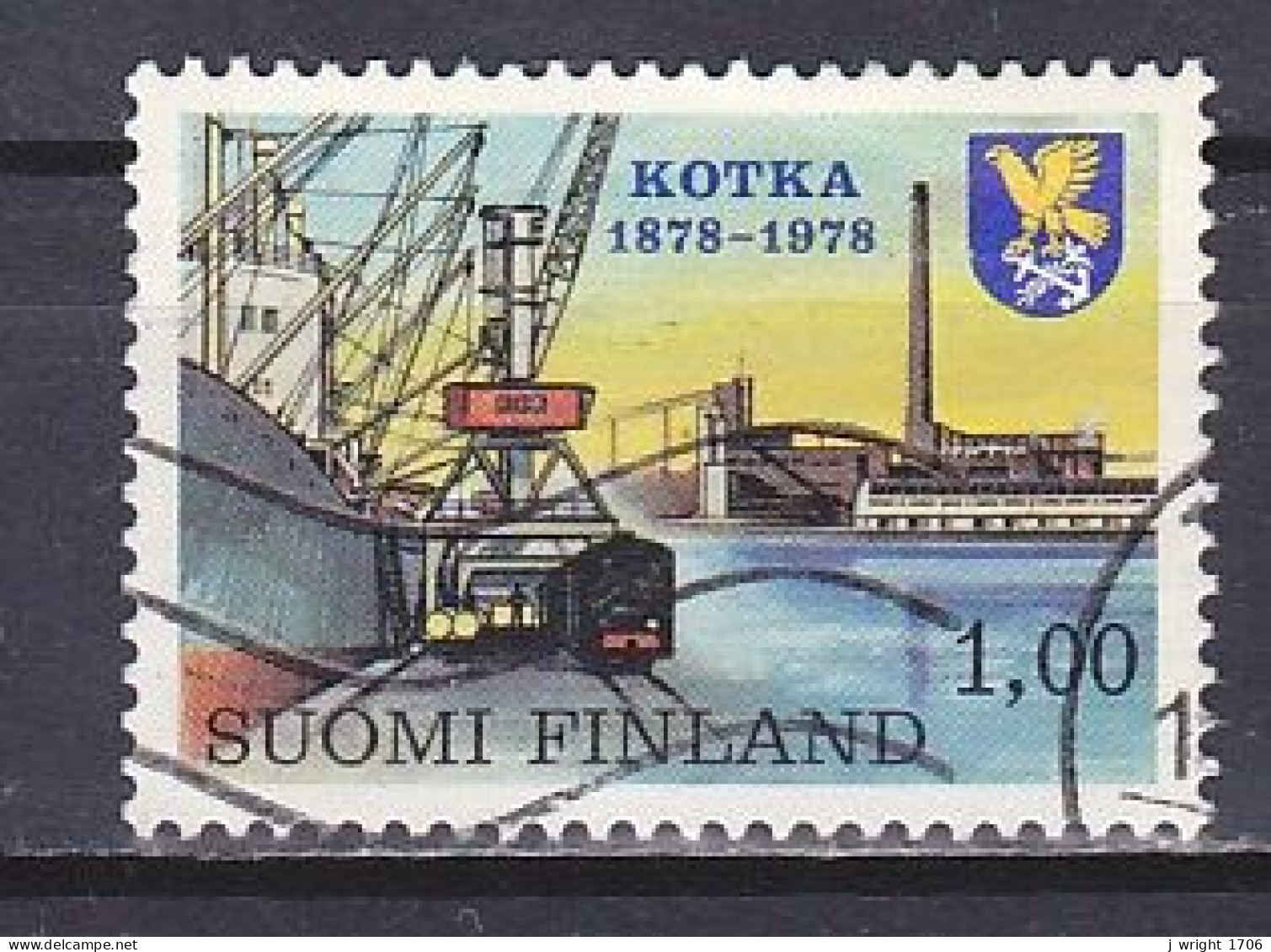 Finland, 1978, Kotka Centenary, 1.00mk, USED - Used Stamps