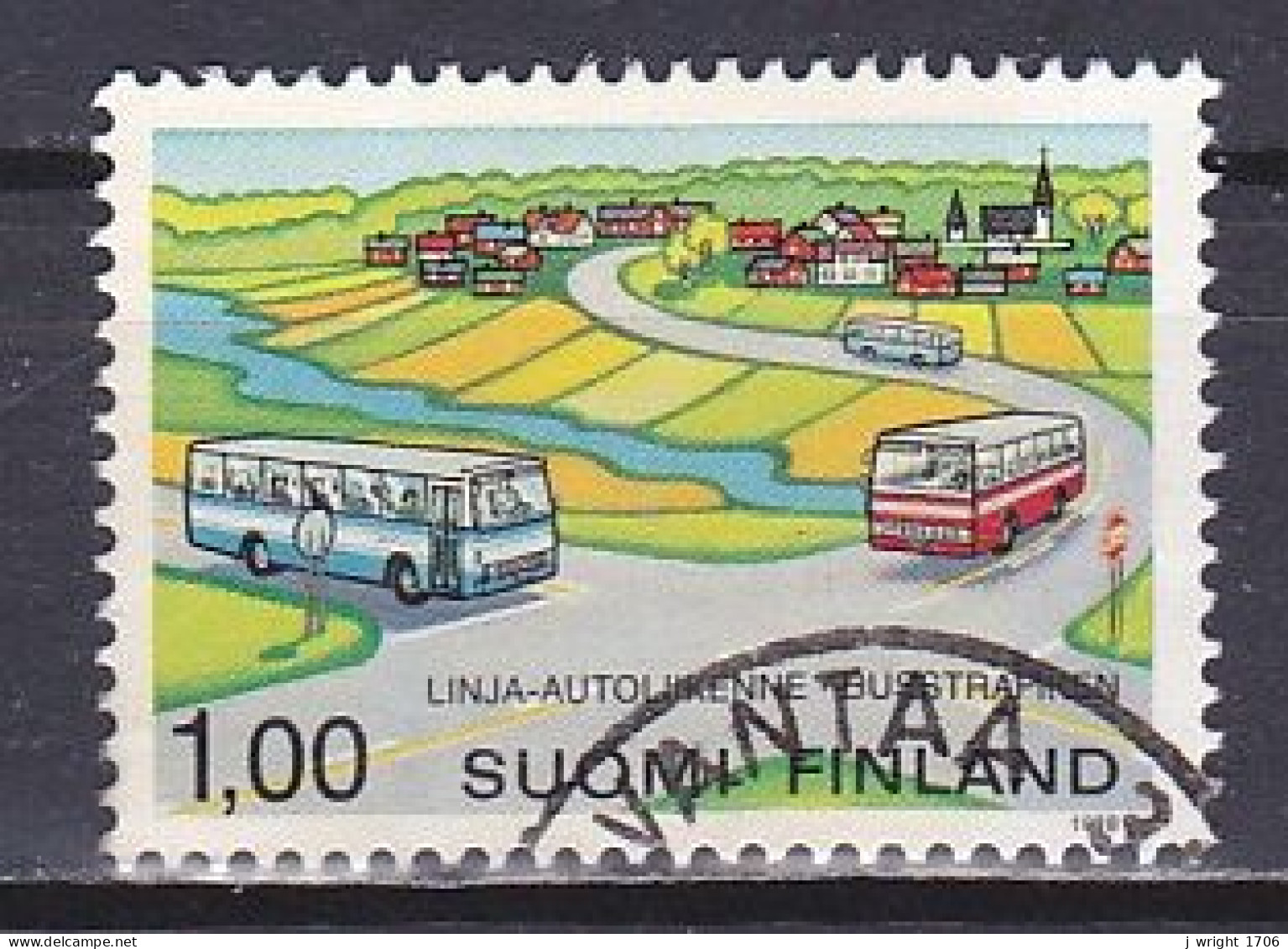 Finland, 1978, Rural Bus Service, 1.00mk, USED - Oblitérés