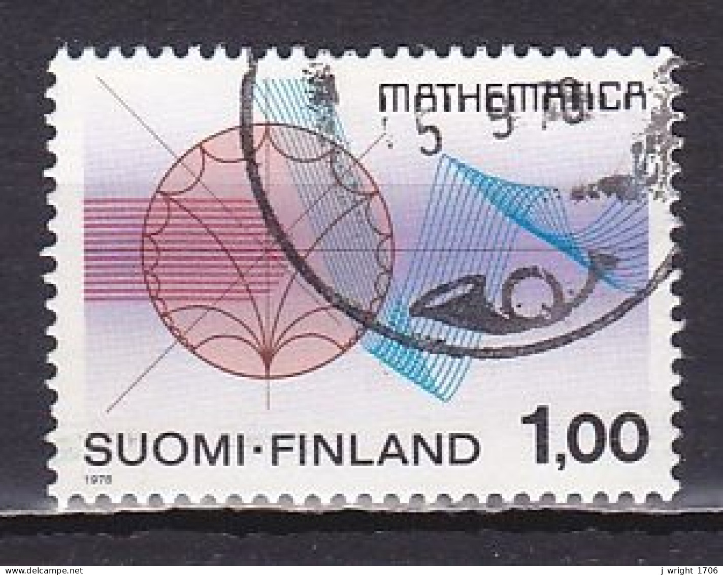 Finland, 1978, Mathematicians Cong, 1.00mk, USED - Usados