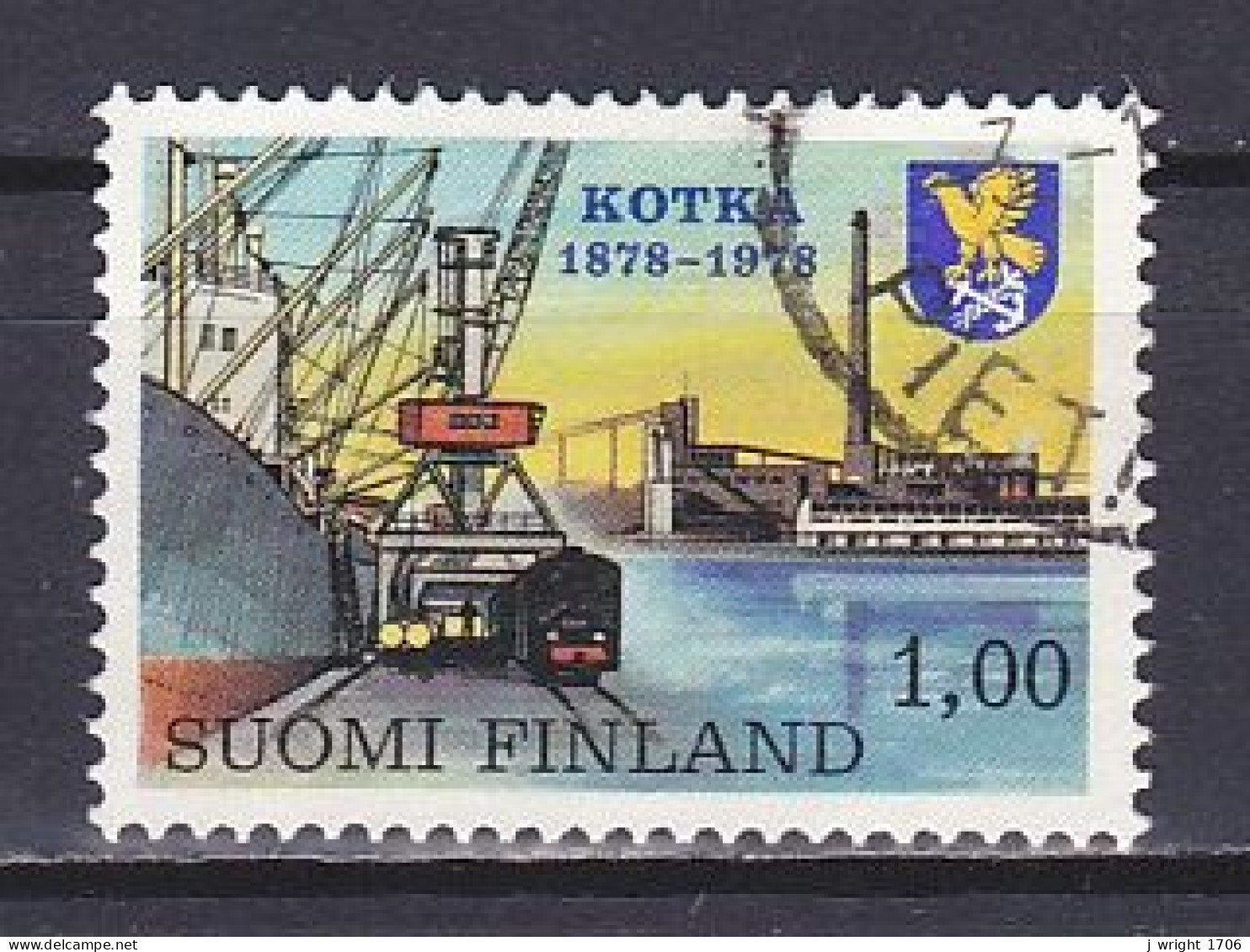Finland, 1978, Kotka Centenary, 1.00mk, USED - Gebruikt