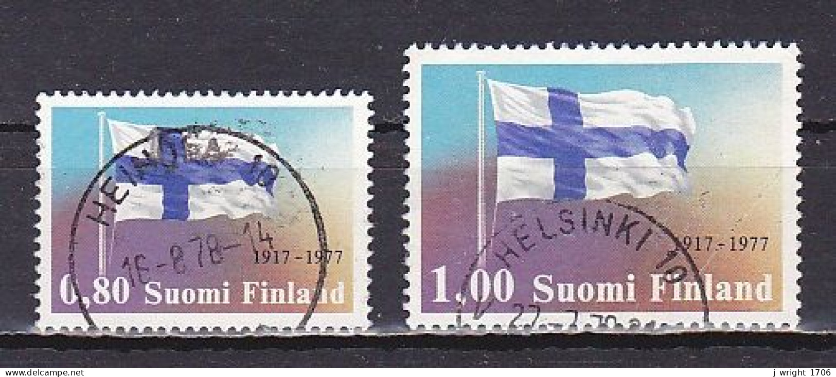 Finland, 1977, Finnish Independence 60th Anniv, Set, USED - Gebruikt