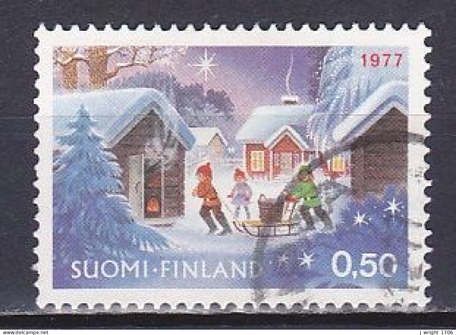 Finland, 1977, Christmas, 0.50mk, USED - Gebraucht