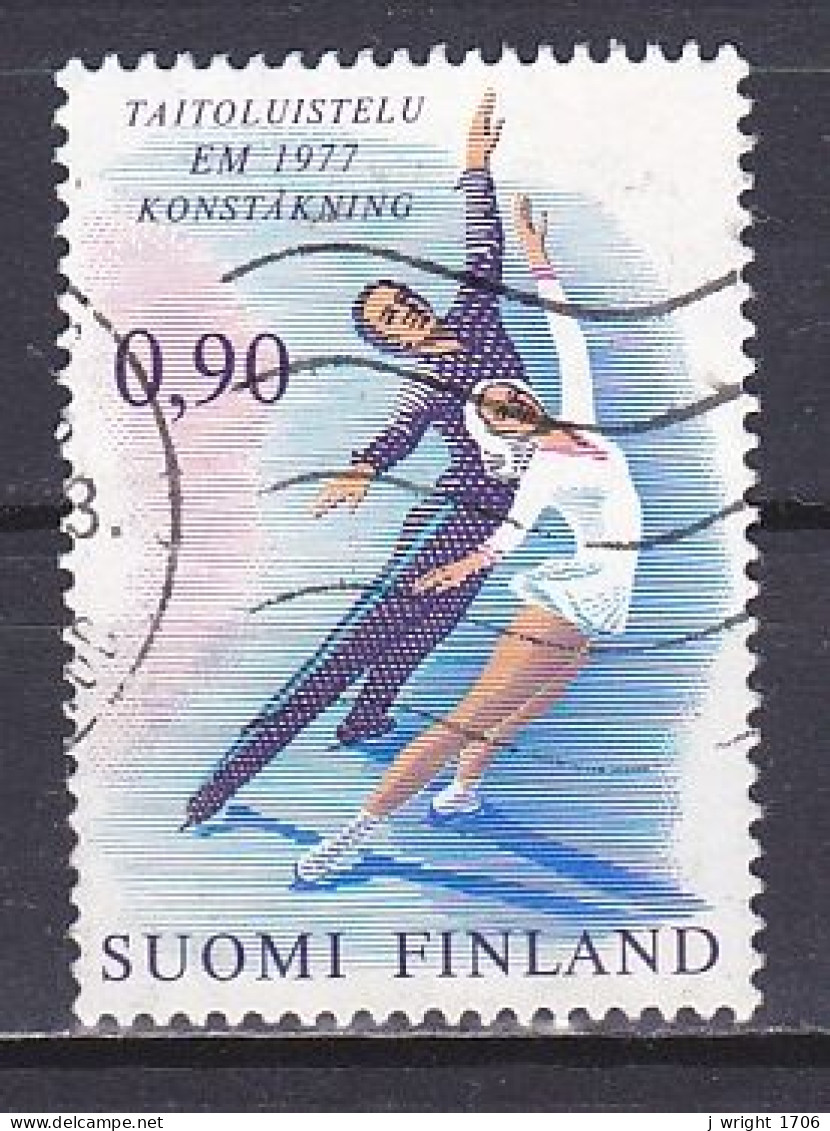 Finland, 1977, European Figureskating Championships, 0.90mk, USED - Used Stamps