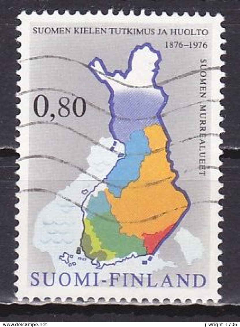 Finland, 1976, Finnish Language Society Centenary, 0.80mk, USED - Oblitérés