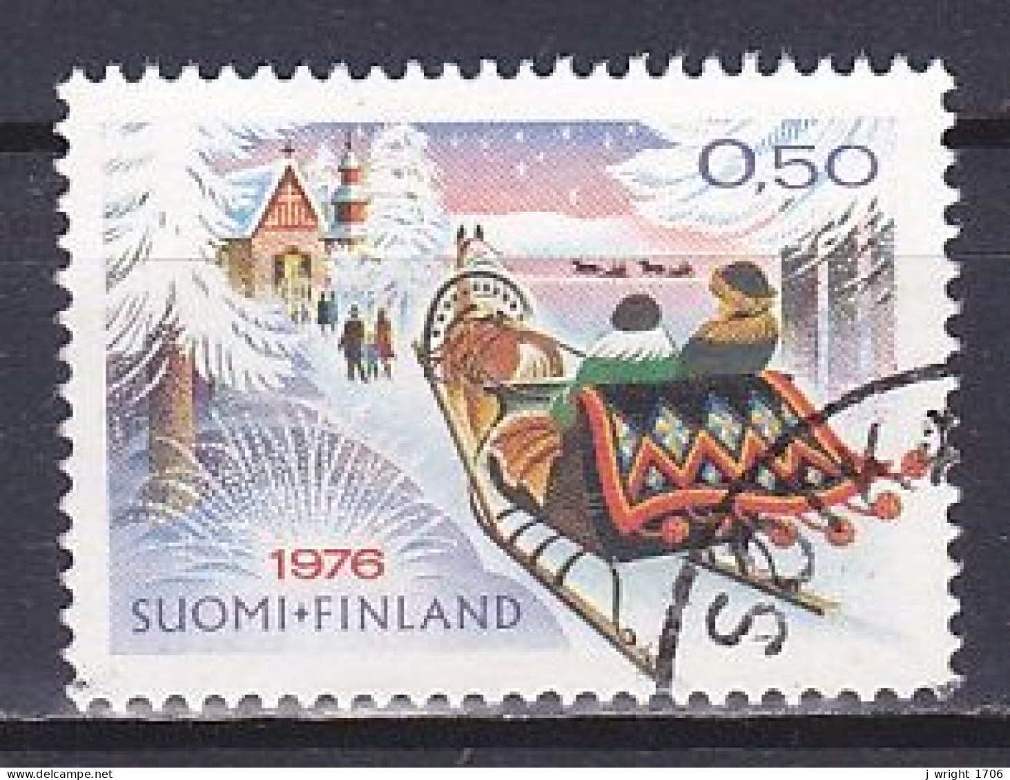 Finland, 1976, Christmas, 0.50mk, USED - Usados