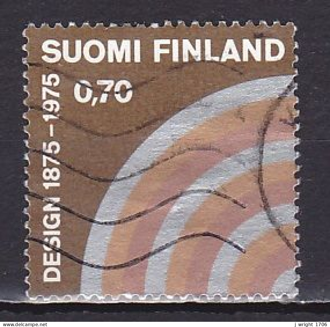 Finland, 1975, Society Of Industrial Art Centenary, 0.70mk, USED - Usados