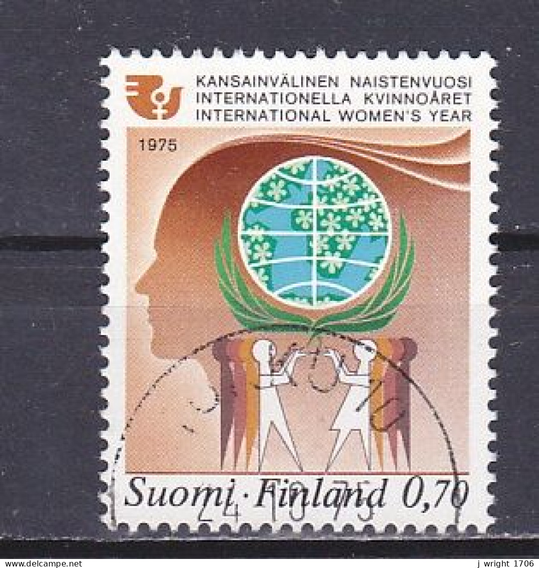 Finland, 1975, International Womens Year, 0.70mk, USED - Used Stamps