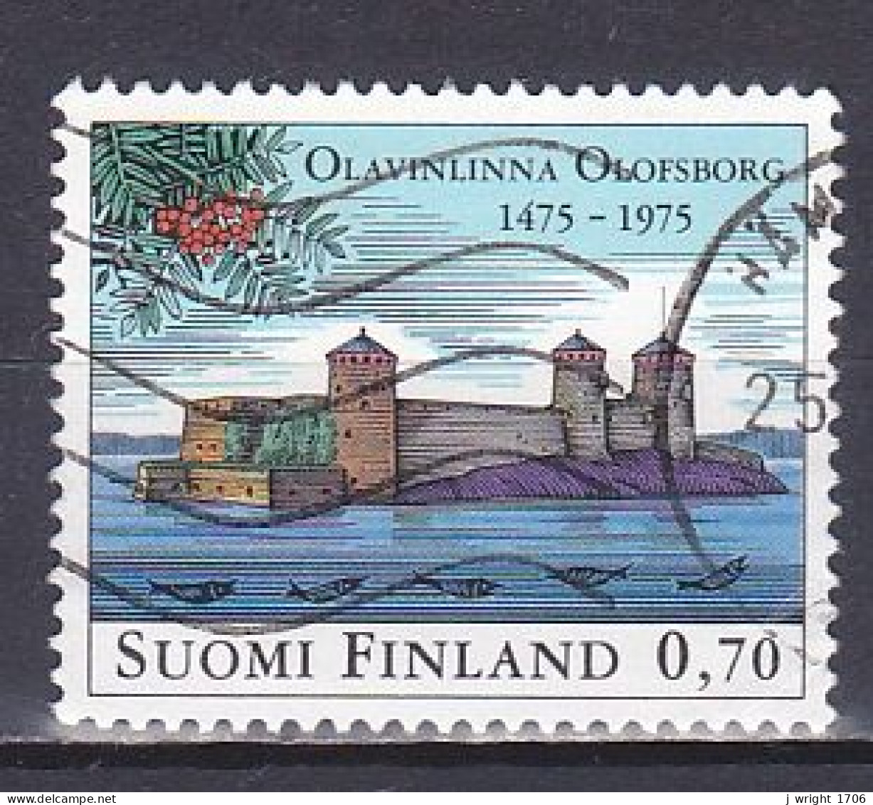 Finland, 1975, Olavinlinna Castle 500th Anniv, 0.90mk, USED - Used Stamps