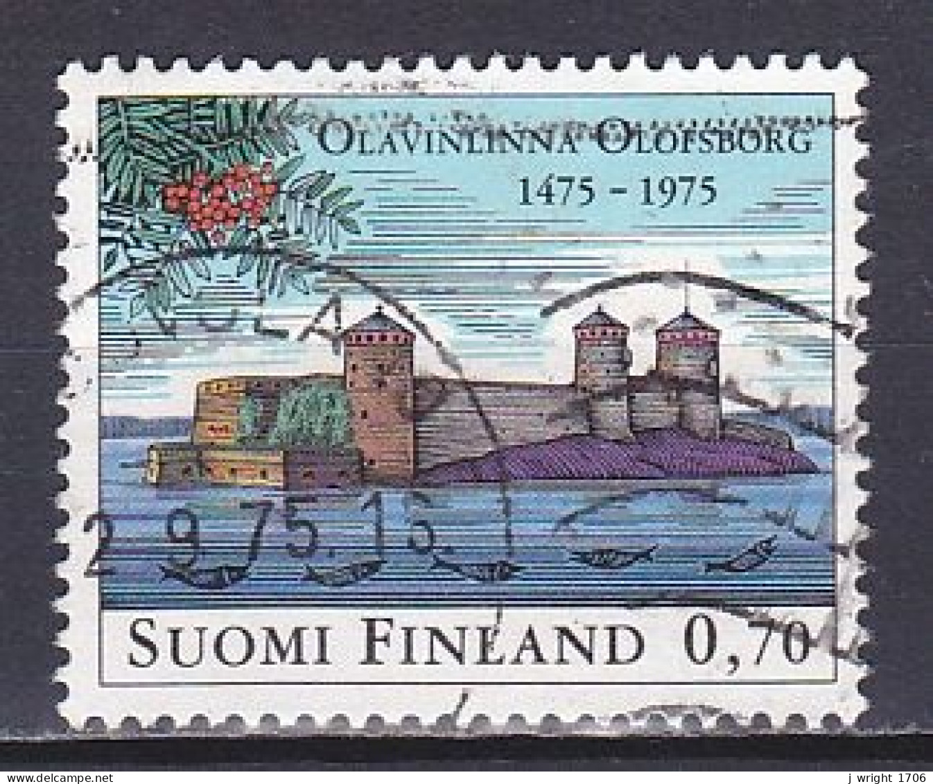 Finland, 1975, Olavinlinna Castle 500th Anniv, 0.90mk, USED - Usati