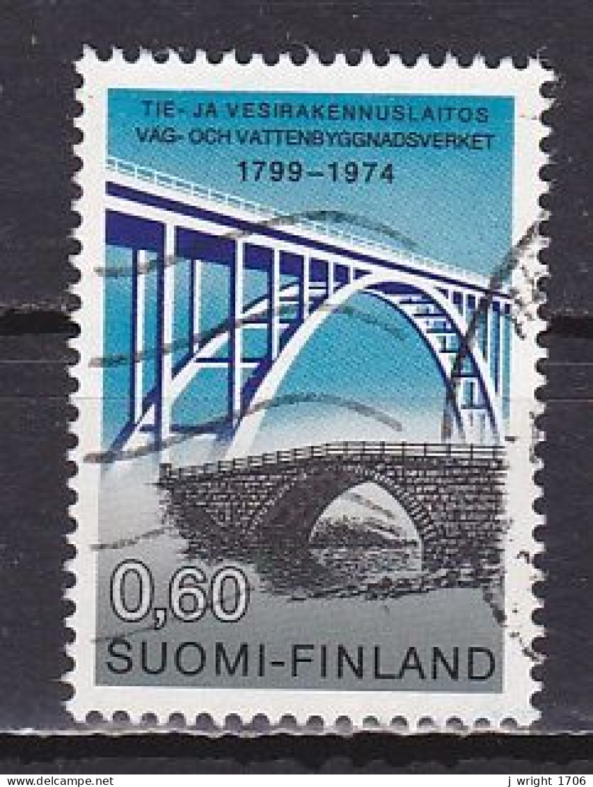 Finland, 1974, Board Of Roads & Waterways 175th Anniv, 0.60mk, USED - Oblitérés