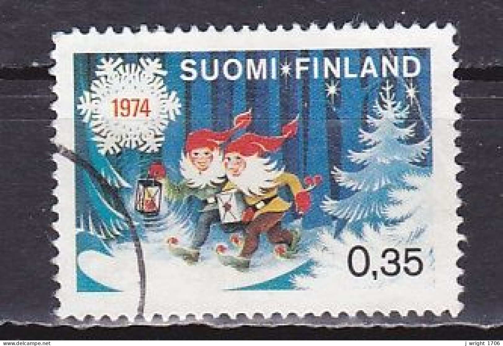 Finland, 1974, Christmas, 0.35mk, USED - Used Stamps