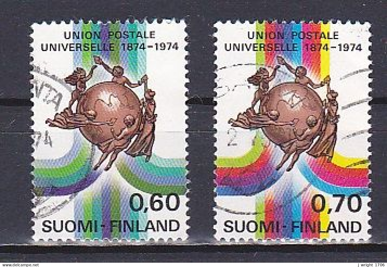 Finland, 1974, UPU Centenary, Set, USED - Gebruikt