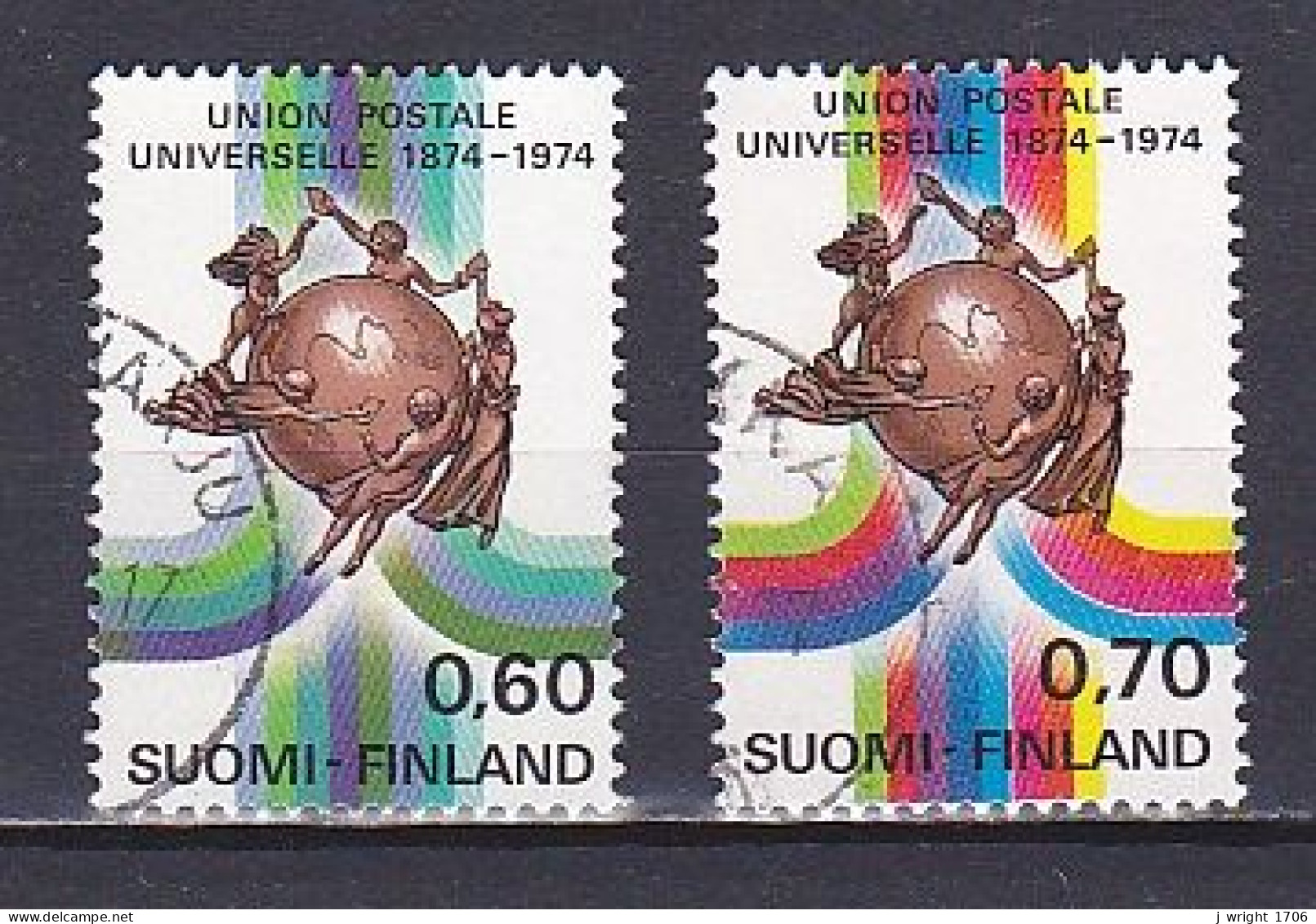 Finland, 1974, UPU Centenary, Set, USED - Usados