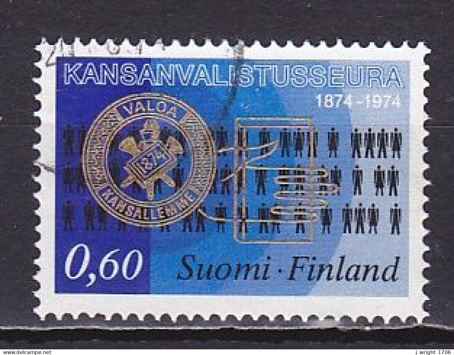 Finland, 1974, Adult Education Centenary, 0.60mk, USED - Gebruikt