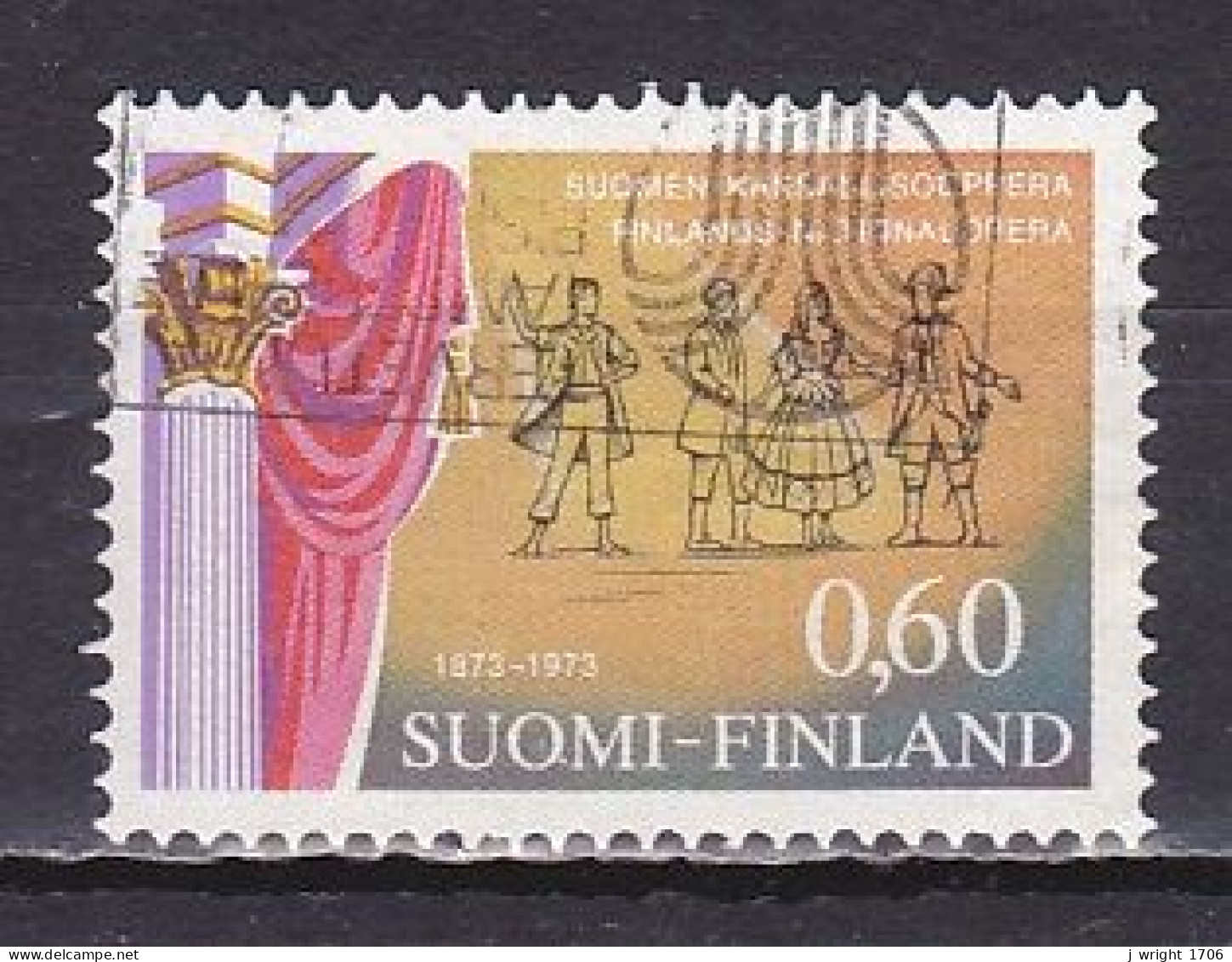 Finland, 1973, National Opera Centenary, 0.60mk, USED - Used Stamps