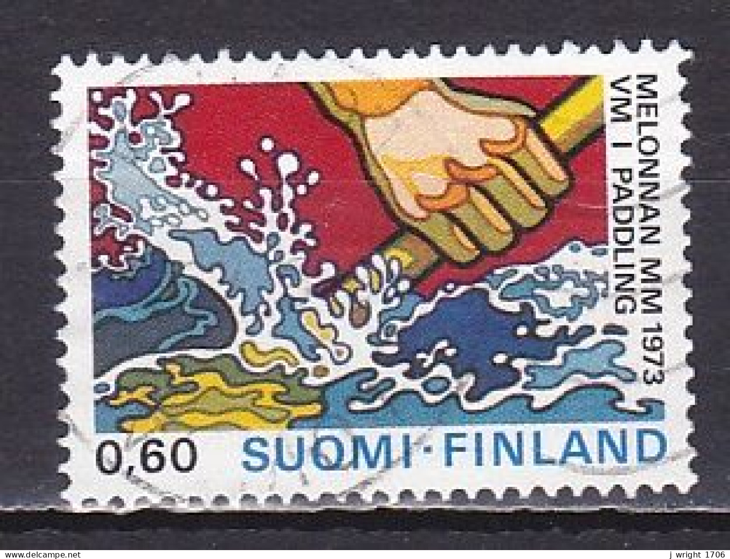 Finland, 1973, World Canoeing Championships, 0.60mk, USED - Gebraucht