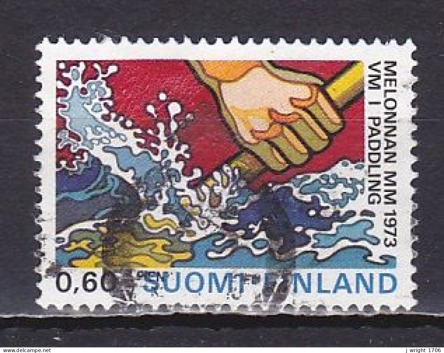 Finland, 1973, World Canoeing Championships, 0.60mk, USED - Gebruikt