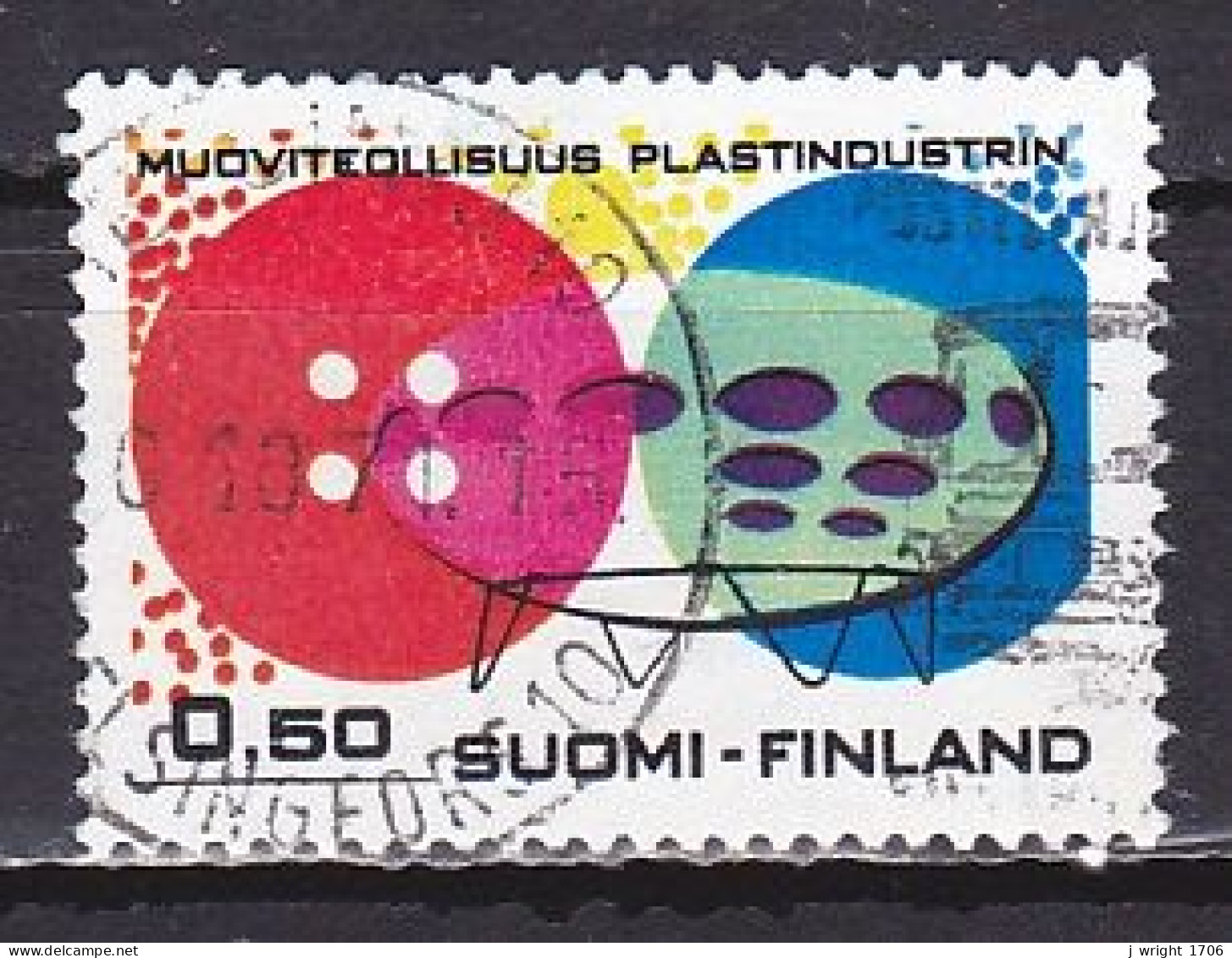 Finland, 1971, Plastic Industry, 0.50mk, USED - Usados