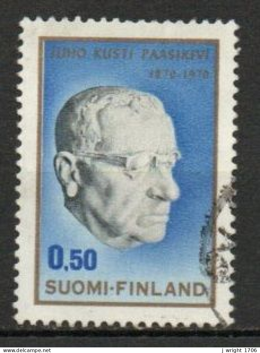 Finland, 1970, Juho Kusti Paasikivi, 0.50mk, USED - Oblitérés