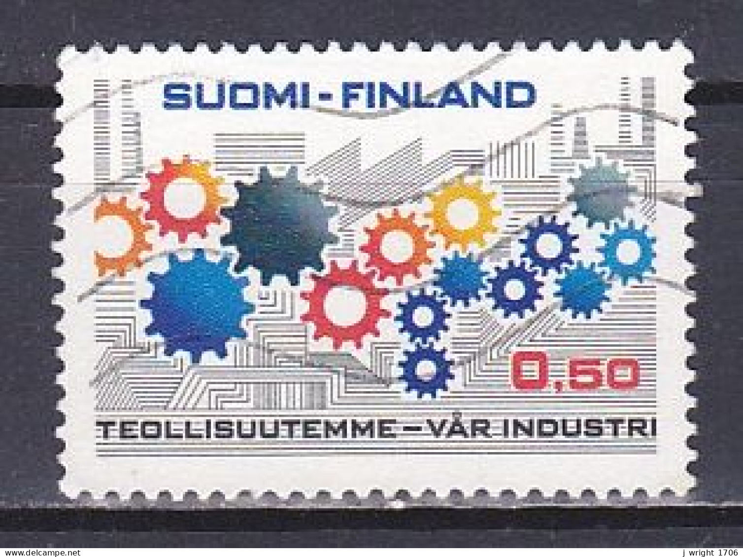 Finland, 1971, Finnish Industry, 0.50mk, USED - Used Stamps