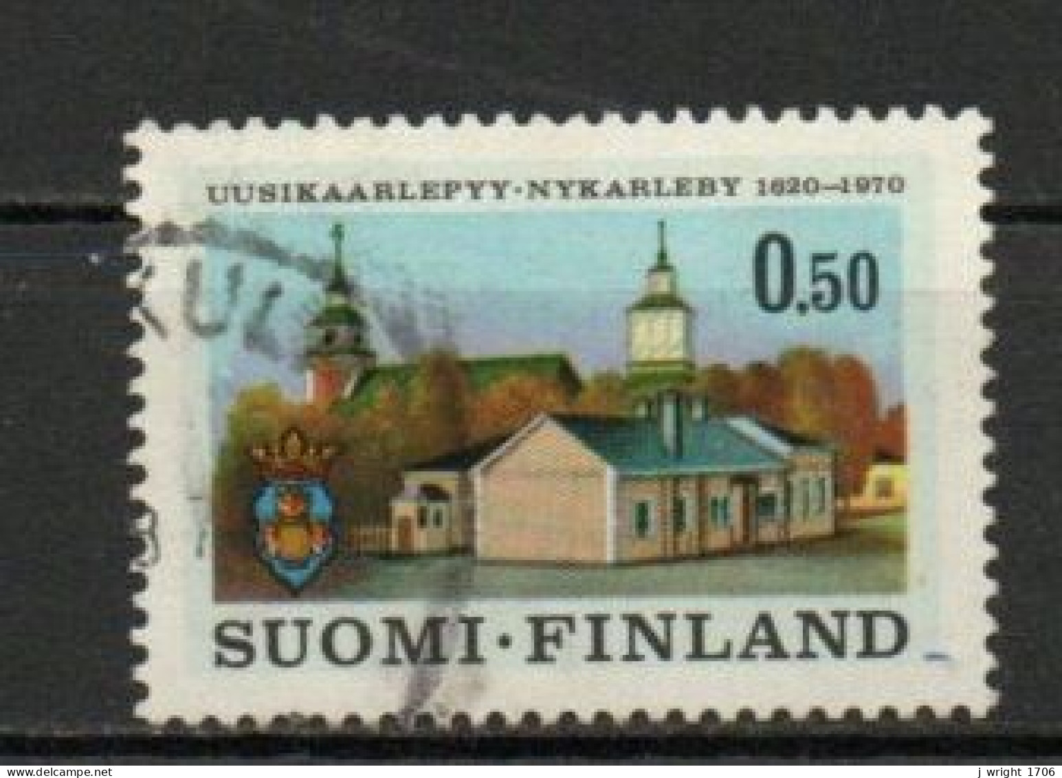 Finland, 1970, Uuskaarlepyy/Nykarleby 350th Anniv, 0.50mk, USED - Gebraucht