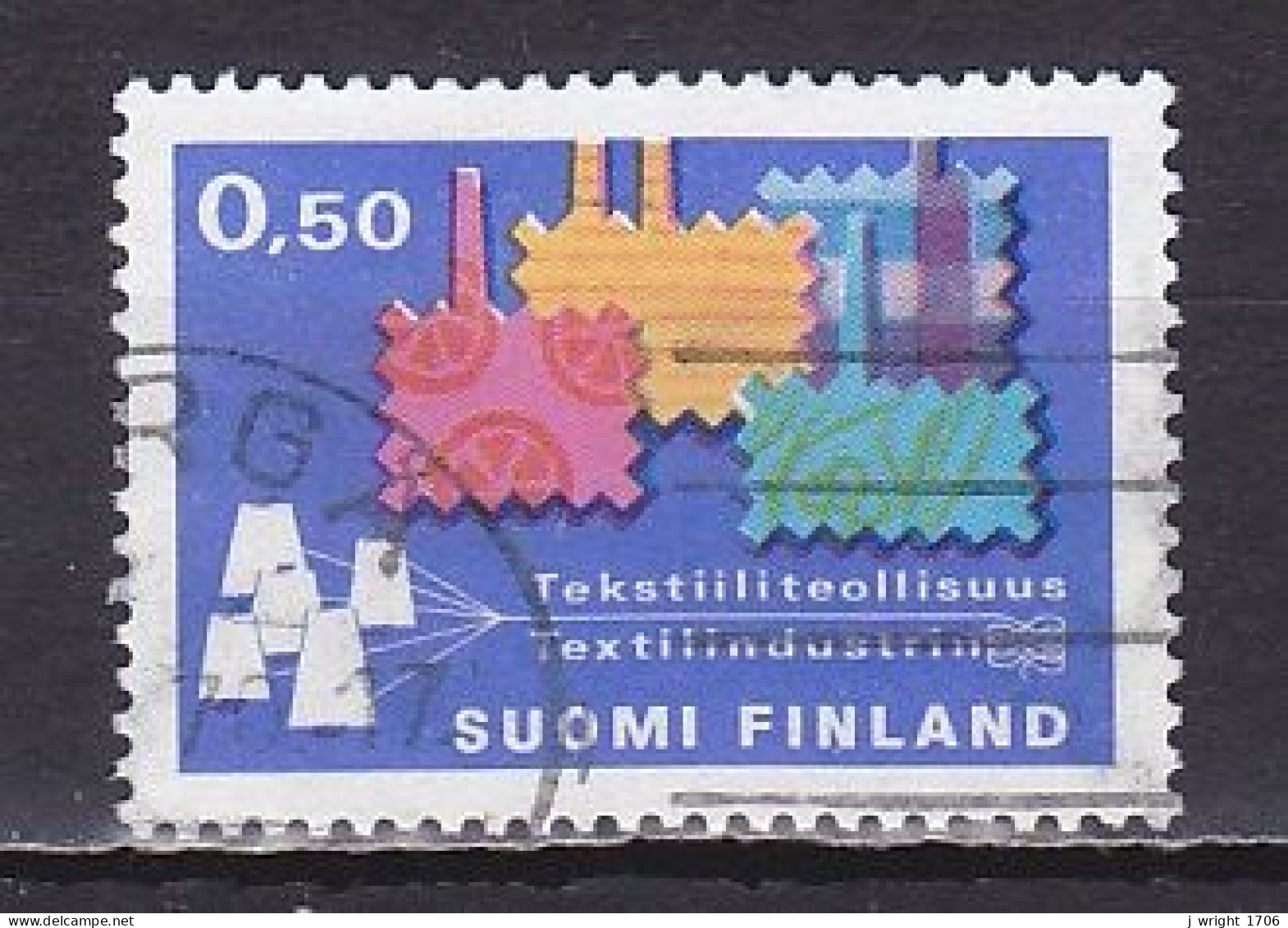 Finland, 1970, Textile Industry, 0.50mk, USED - Used Stamps