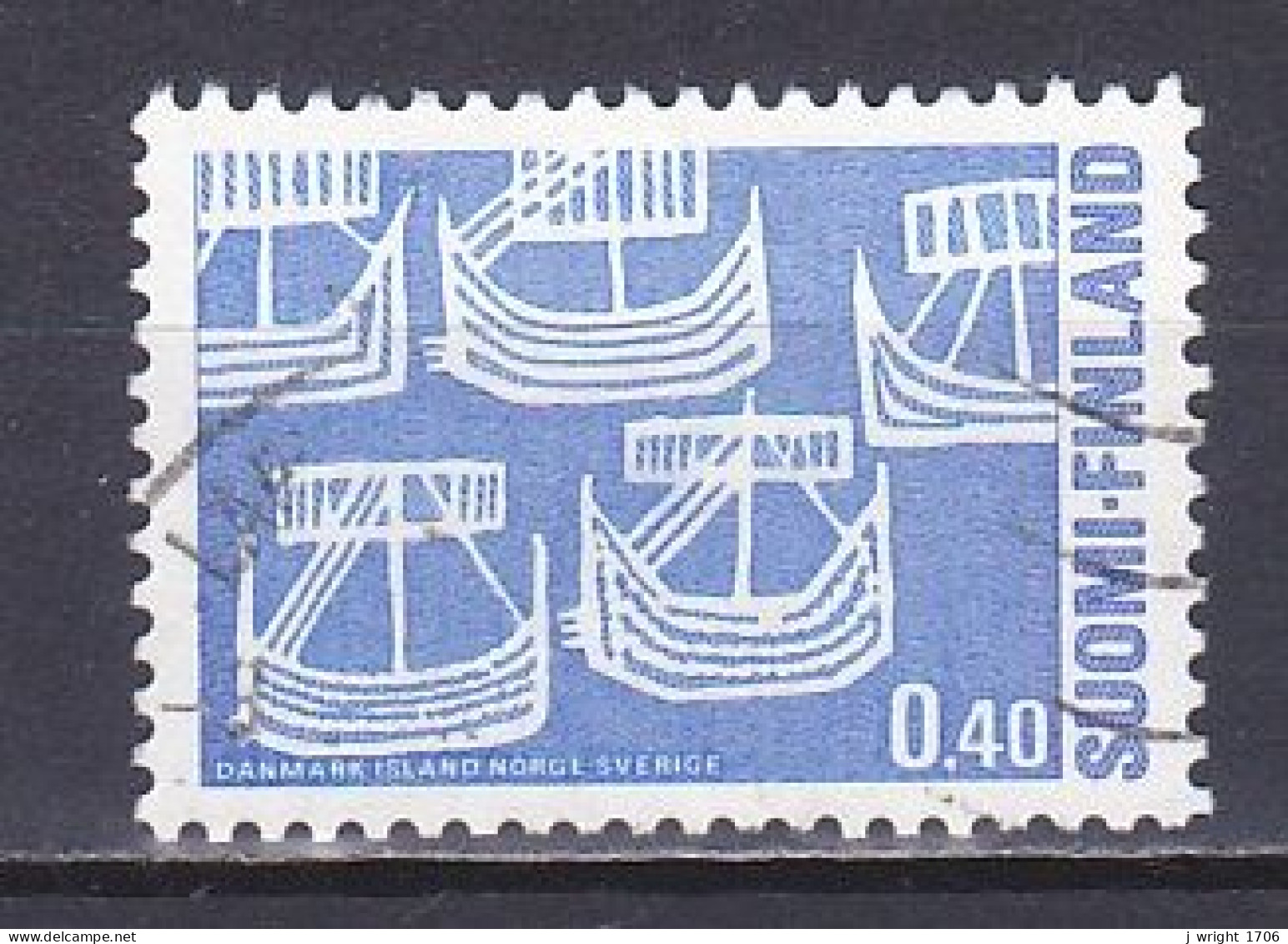 Finland, 1969, Nordic Co-operation Issue, 0.40mk, USED - Oblitérés