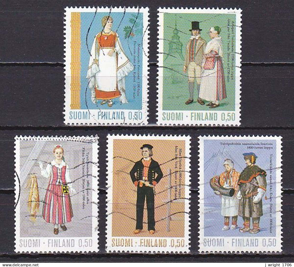 Finland, 1972, Regional Costumes, Set, USED - Gebruikt