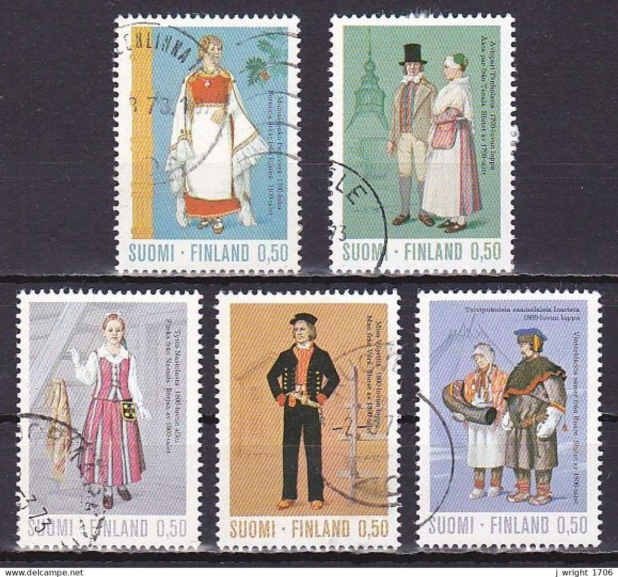 Finland, 1972, Regional Costumes, Set, USED - Usati