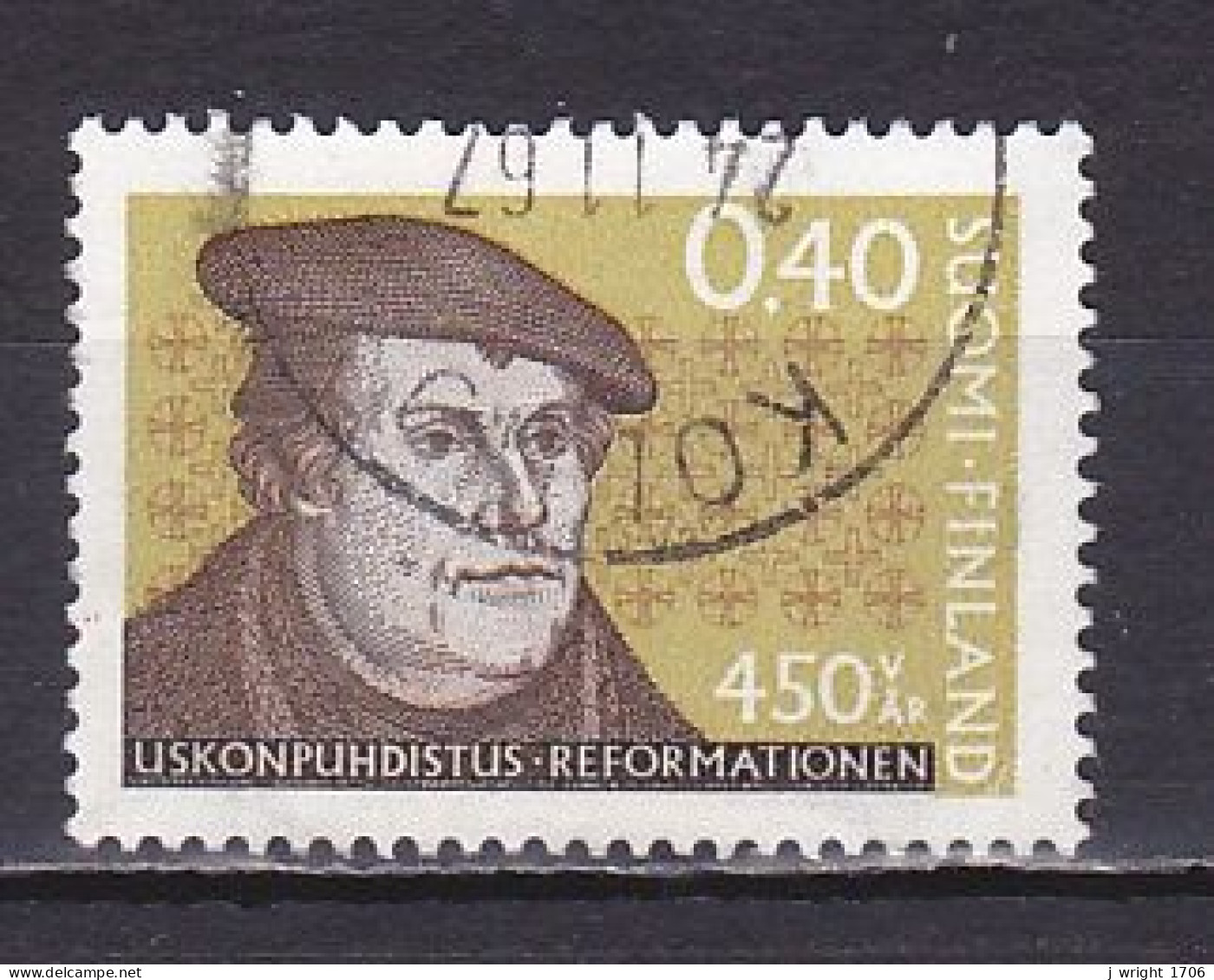 Finland, 1967, Reformation 450th Anniv, 0.40mk, USED - Used Stamps