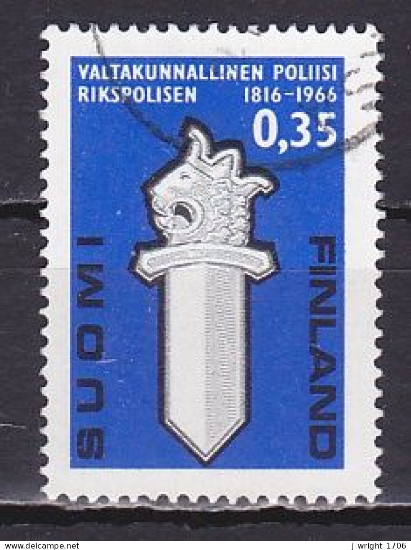 Finland, 1966, Finnish Police 150th Anniv, 0.35mk, USED - Gebruikt