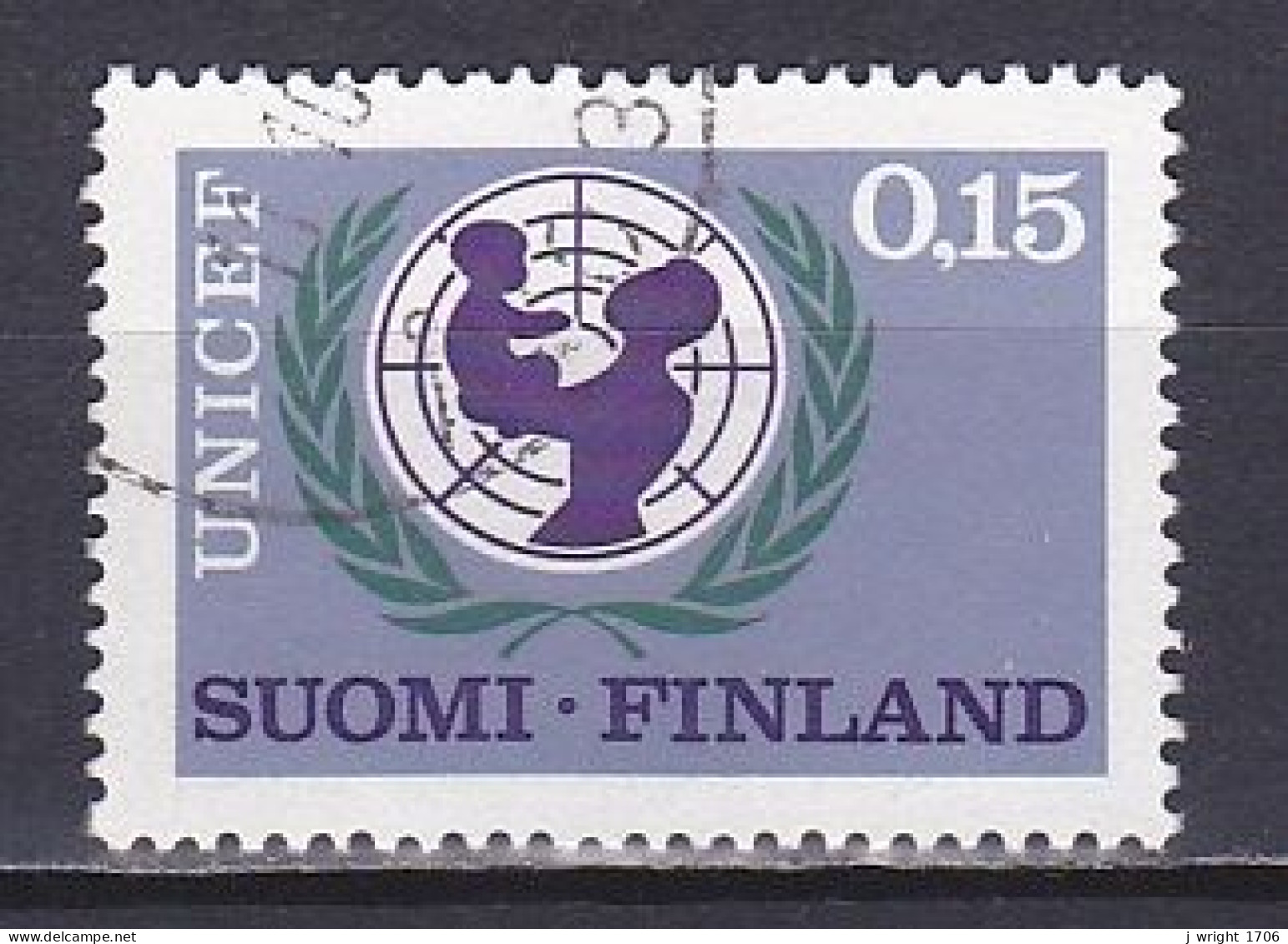 Finland, 1966, UNICEF 20th Anniv, 0.15mk, USED - Usados