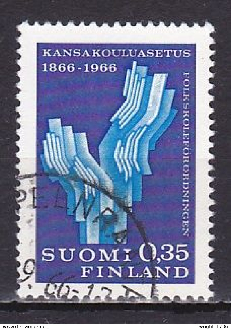 Finland, 1966, Elementary School Decree Centenary, 0.35mk, USED - Usados