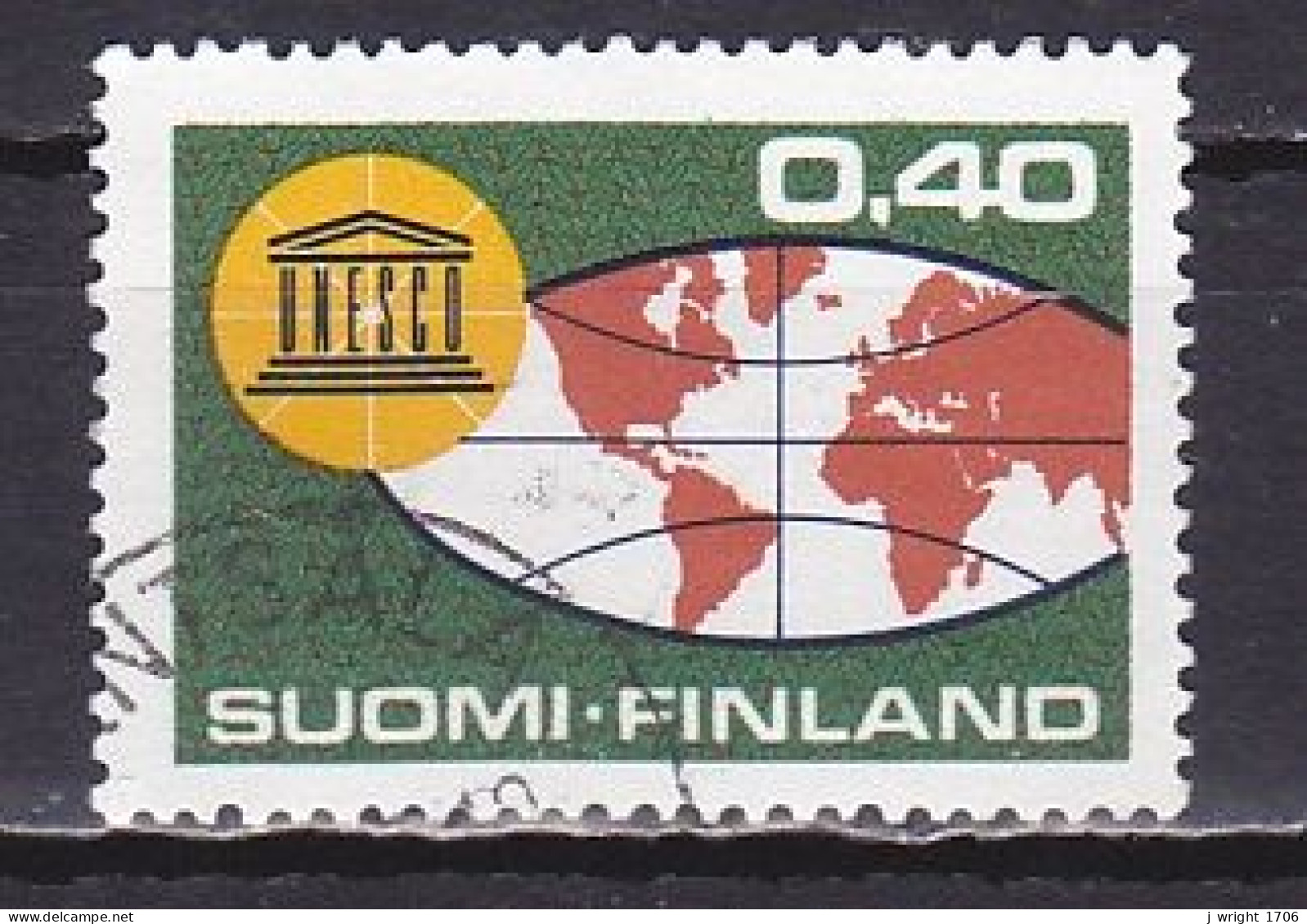 Finland, 1966, UNESCO 20th Anniv, 0.40mk, USED - Usados