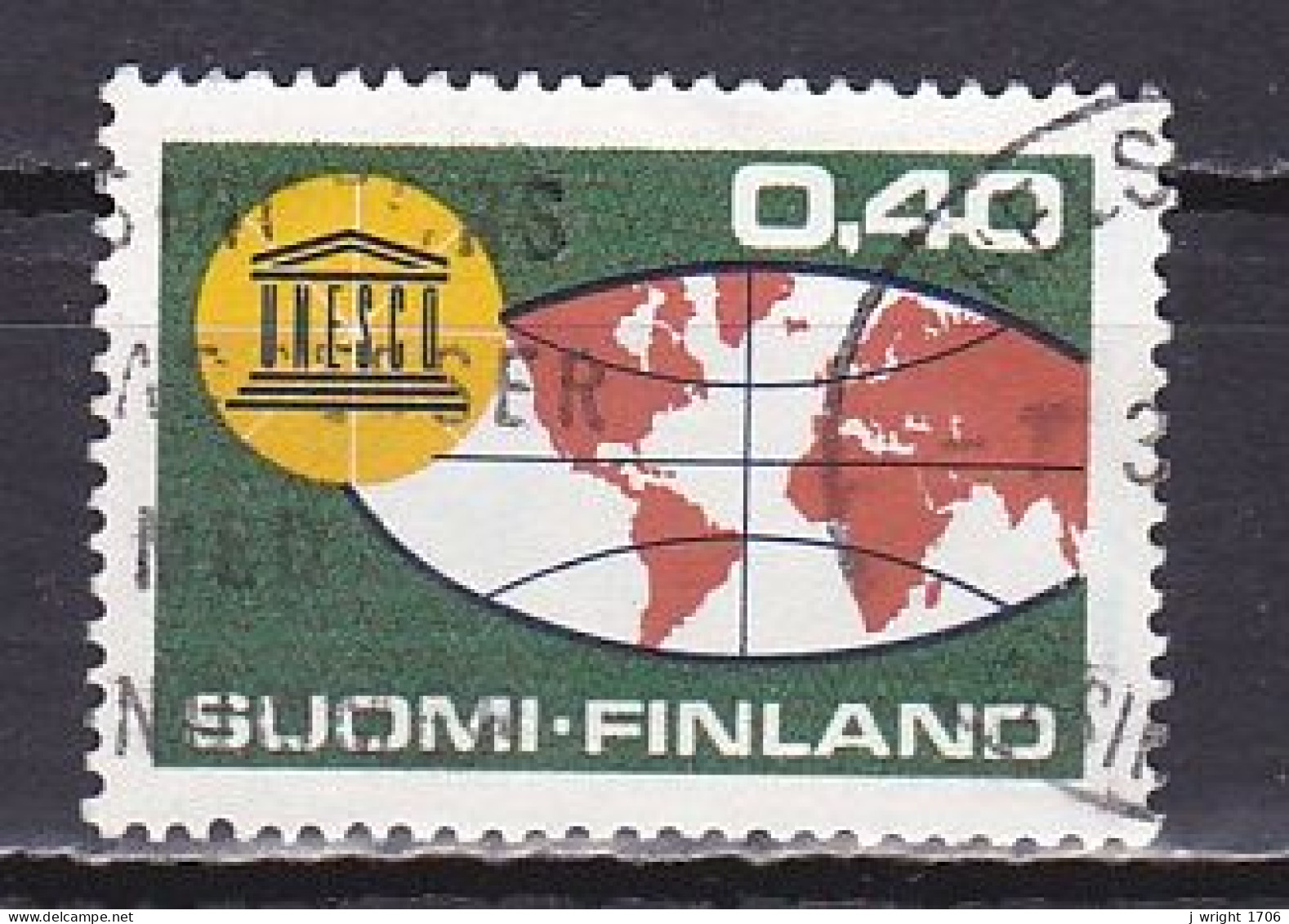 Finland, 1966, UNESCO 20th Anniv, 0.40mk, USED - Usati