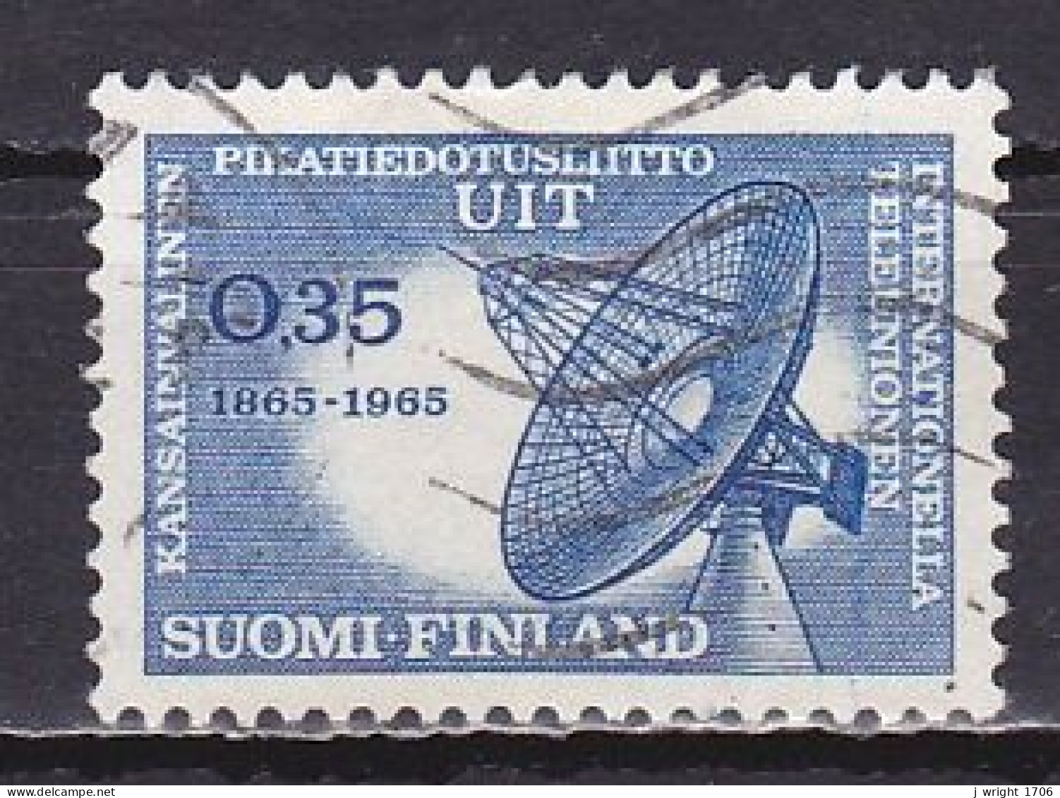 Finland, 1965, ITU Centenary, 0.35mk, USED - Usati