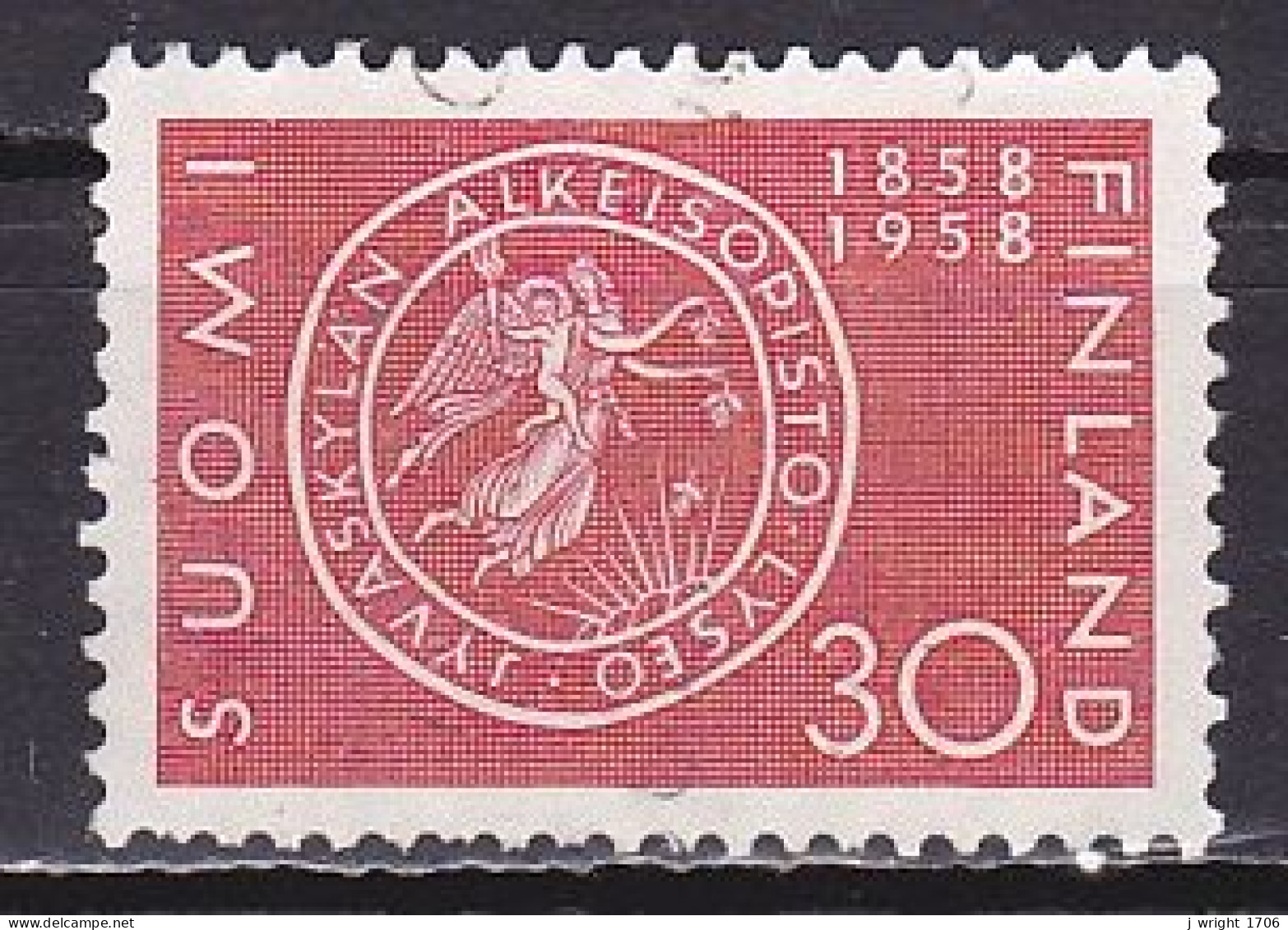 Finland, 1958, Secondary Schools Centenary, 30mk, USED - Usados